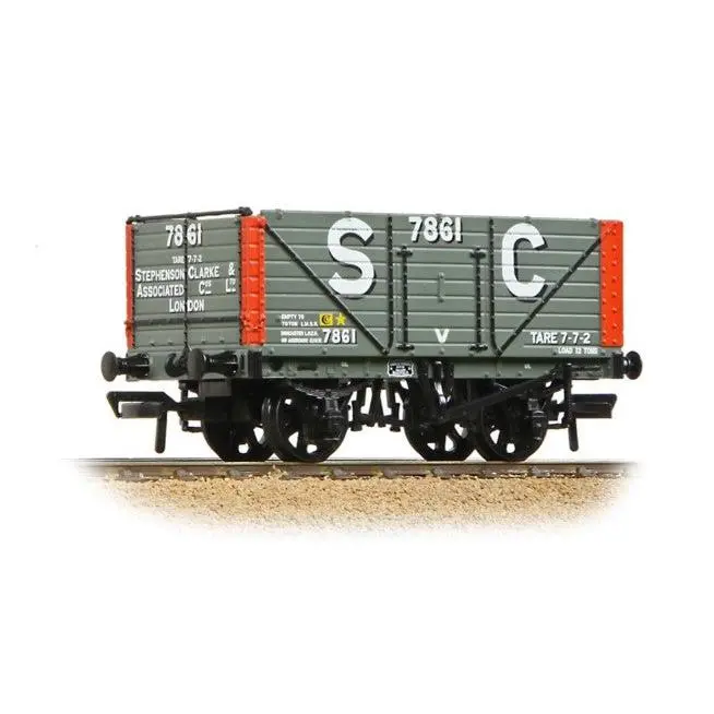 Oo 8 Plank End Door Wagon 'Stephenson Clarke & Assoc. London' Grey/Red 1