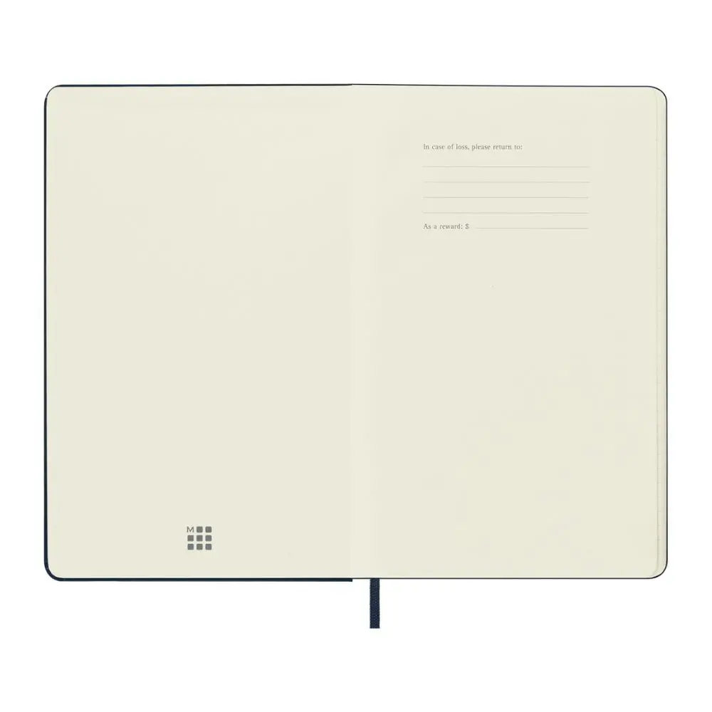 Moleskine Classic Hardcover Pocket Notebook Plain (Sapphire Blue) 2