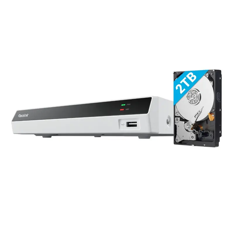 Reolink 12-Channel Poe Nvr For 24/7 Continuous Recording(White) 1