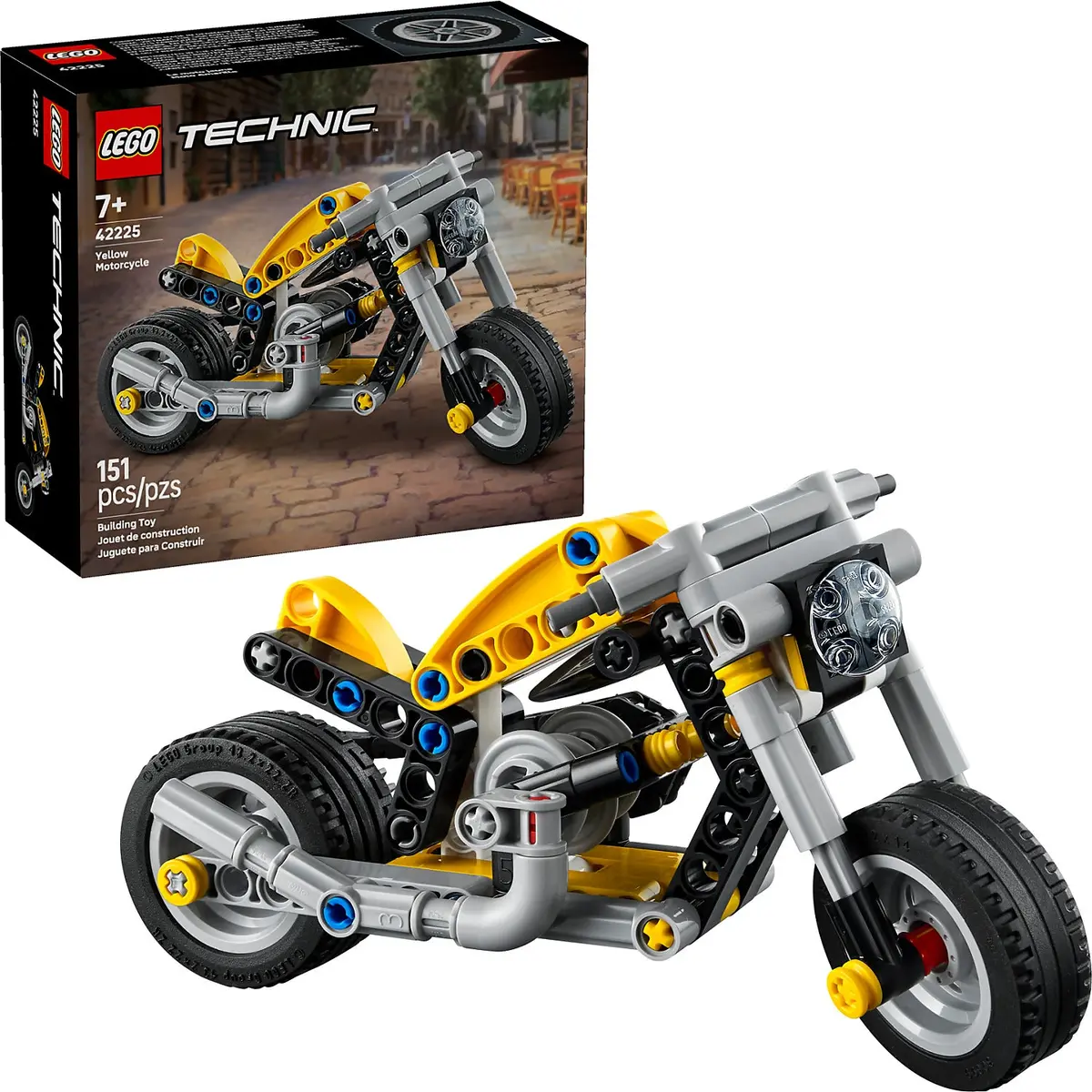 Lego 42225 Yellow Motorcycle - Technic 1