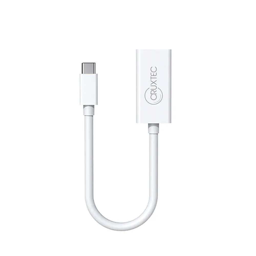 Cruxtec Usb Type-C To Displayport Cable Adapter 20Cm (White) 2
