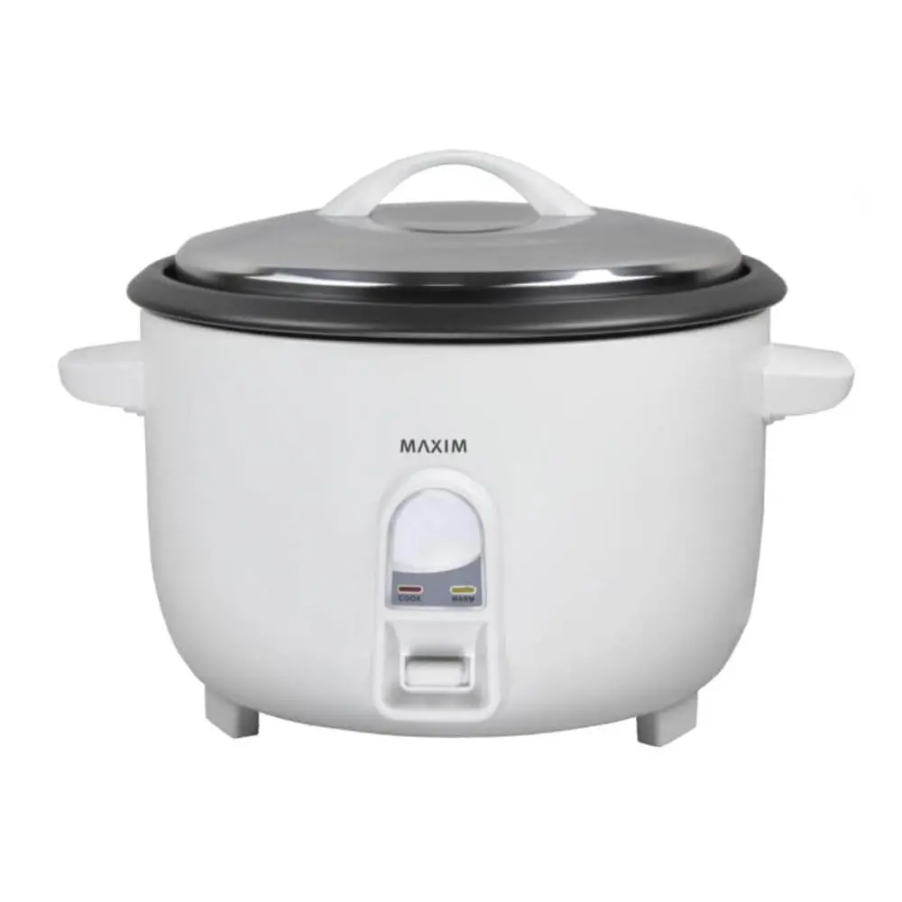 Maxim Kitchenpro Automatic 30-Cup Electric 40Cm Rice Cooker Pot W/ Lid White 1
