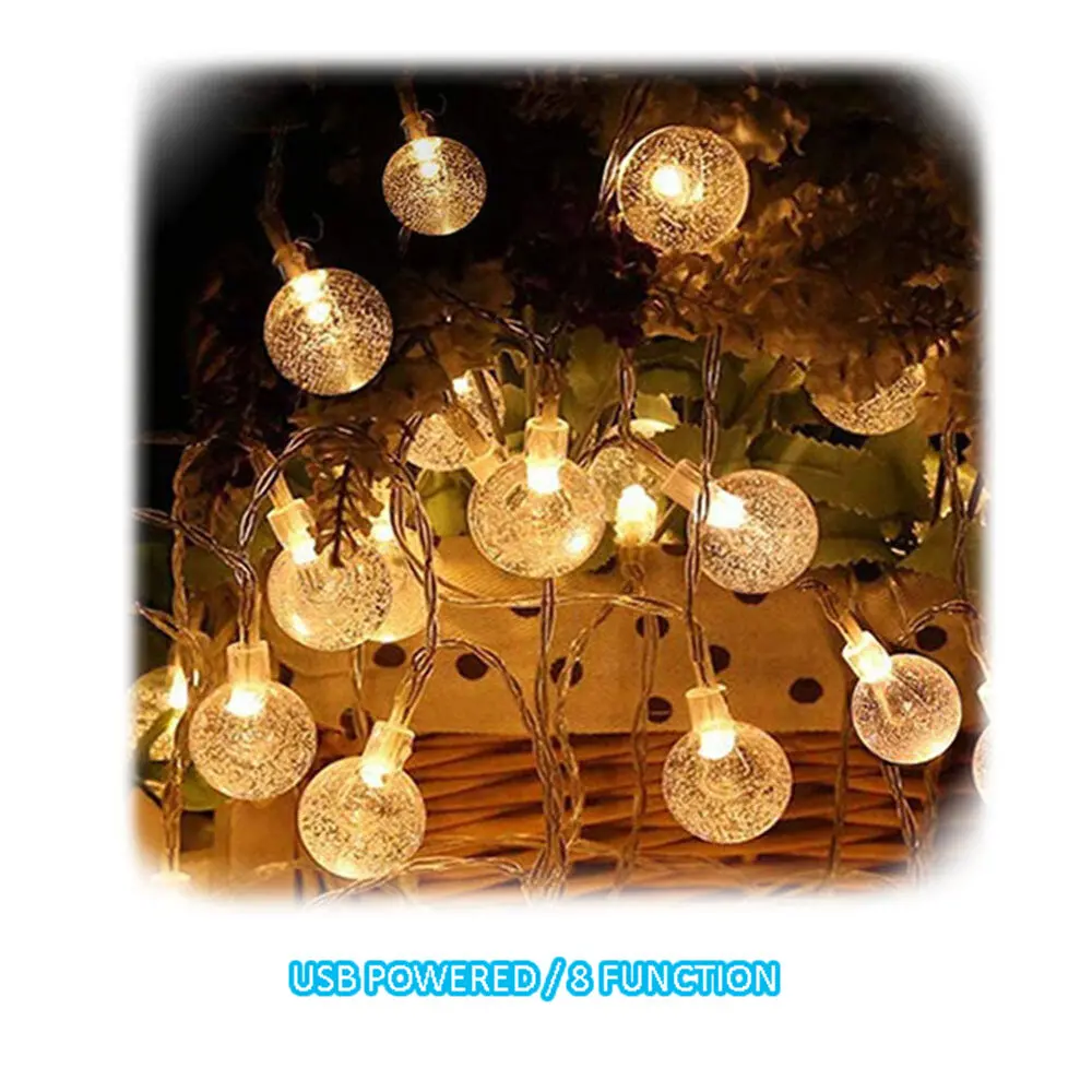Sansai 100 Led Bubble String Lights (Warm White) 2