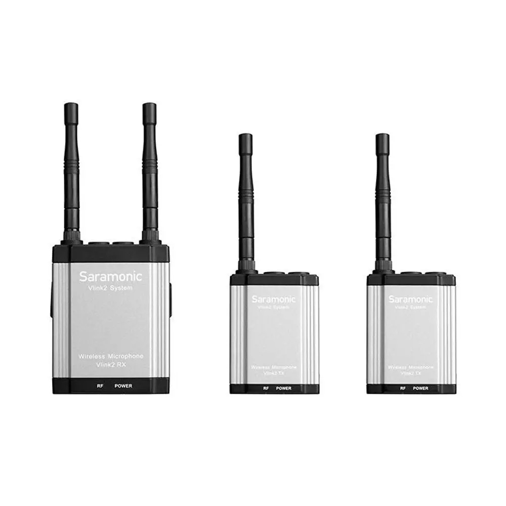 Saramonic 2.4Ghz Wireless Microphone/2-Way Communication System Kit [3-Pieces] 1