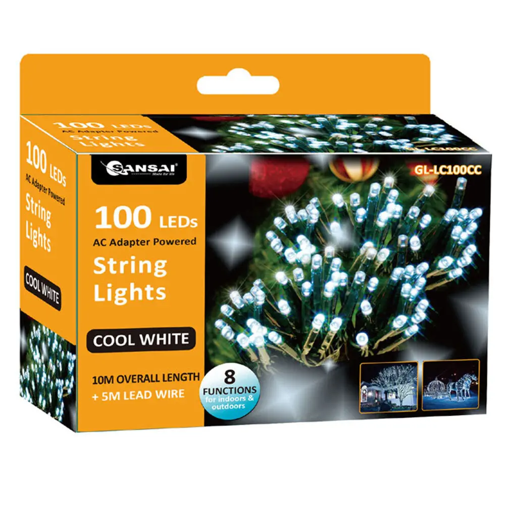 Sansai 100 Led String Lights (Cool White) 1