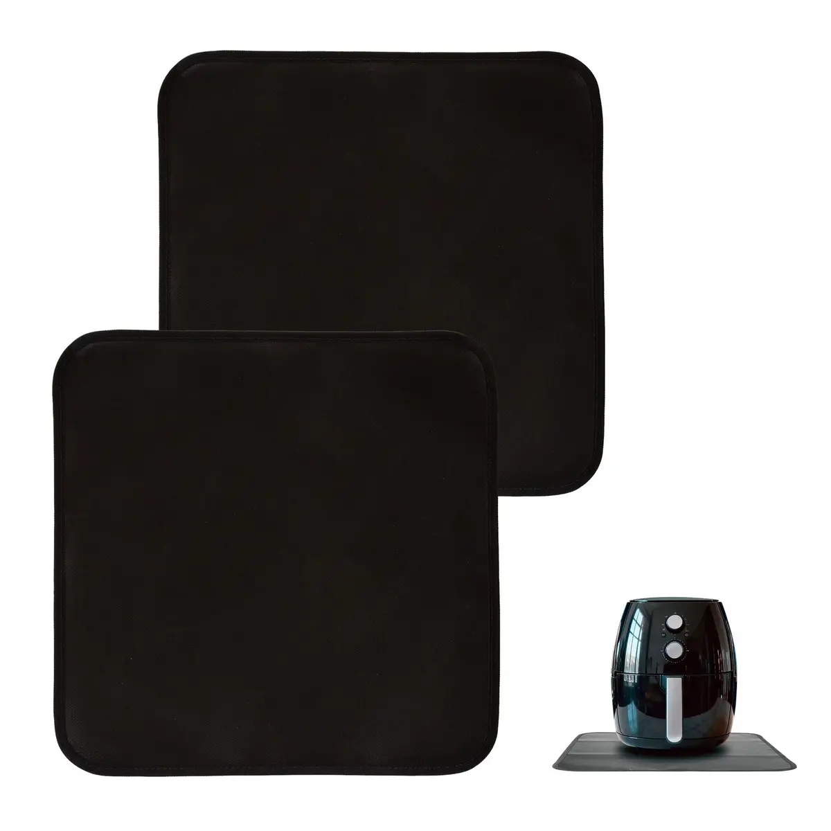 Healthy Choice Non Slip Heat Resistant Air Fryer Benchtop Protector Mats 2-Pack 1