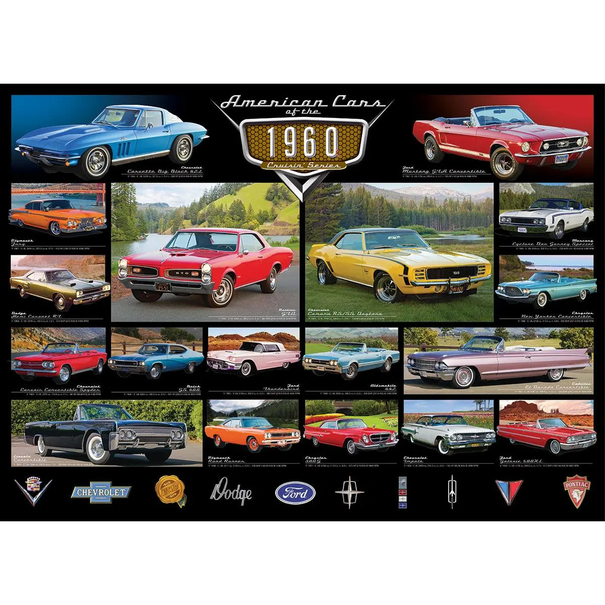 Eurographics 1000Pc Cruisin' Classics 1960S Puzzle 2