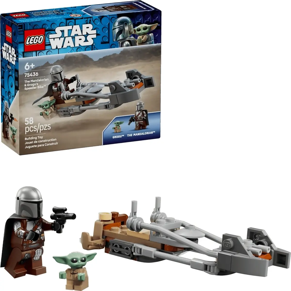 Lego 75436 The Mandalorian And Grogu's Speeder Bike - Star Wars 1