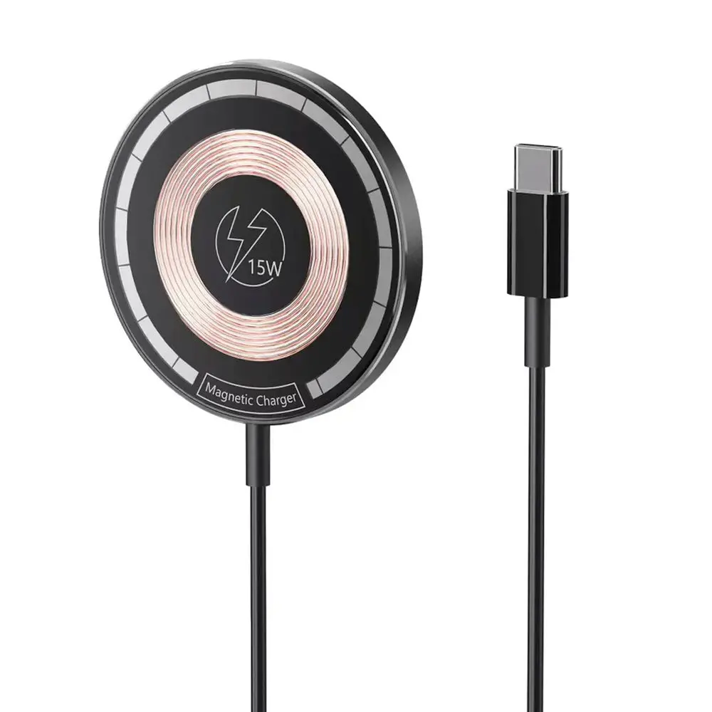 Rockrose 15W Magsafe Magnetic Wireless Charger Magpad Aqua (Black) 1