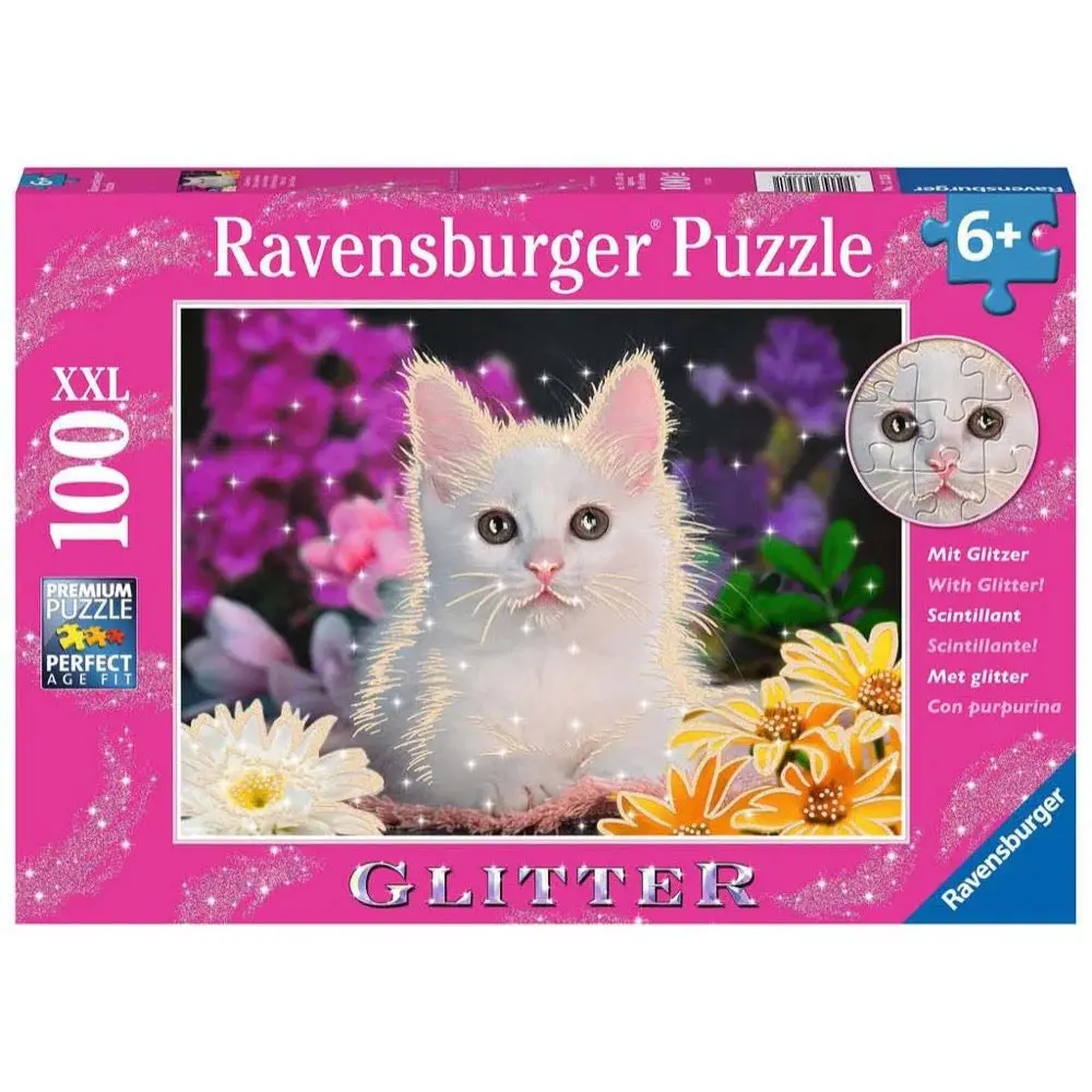 Ravensburger 100Pc Glitter Cat Puzzle 1