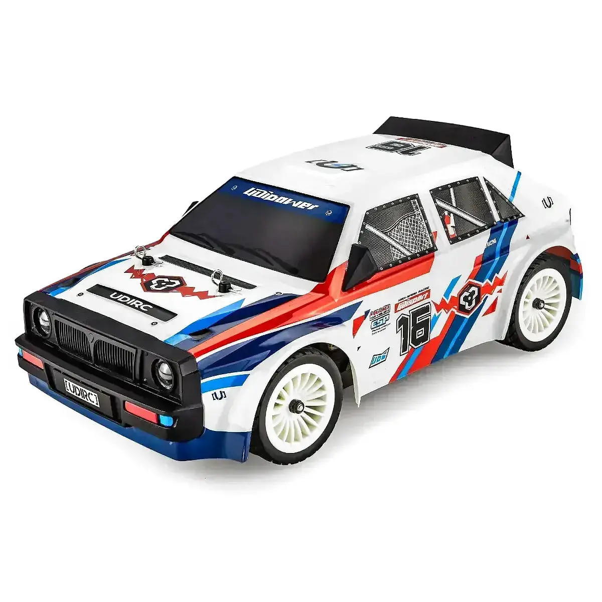 Udi Rally Rc Drift Car Electric 4Wd 1/16 Scale Rtr (White) 1