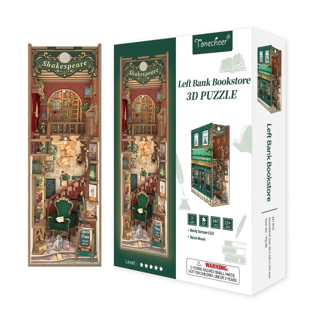 Tonecheer Left Bank Bookstore Book Nook Kit 1