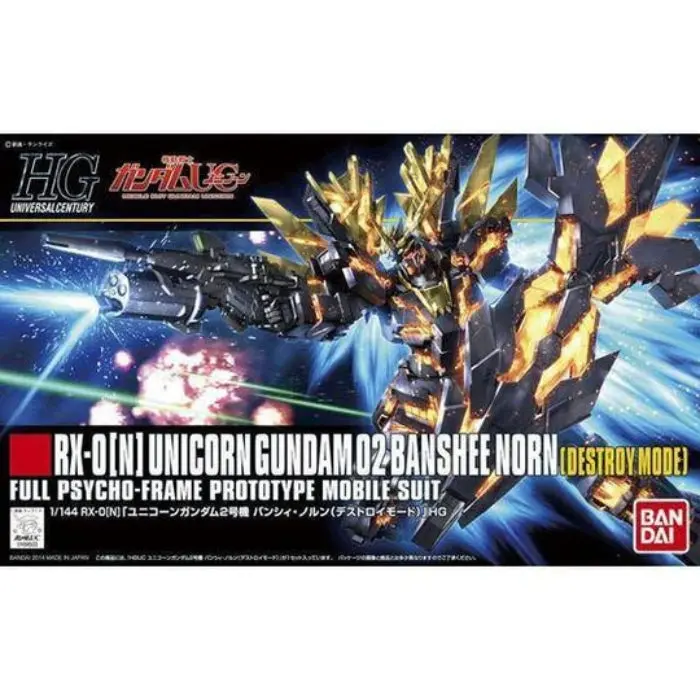 Bandai 1/144 Hguc Unicorn Gundam 02 Banshee Norn (Destroy Mode) Model Kit 2