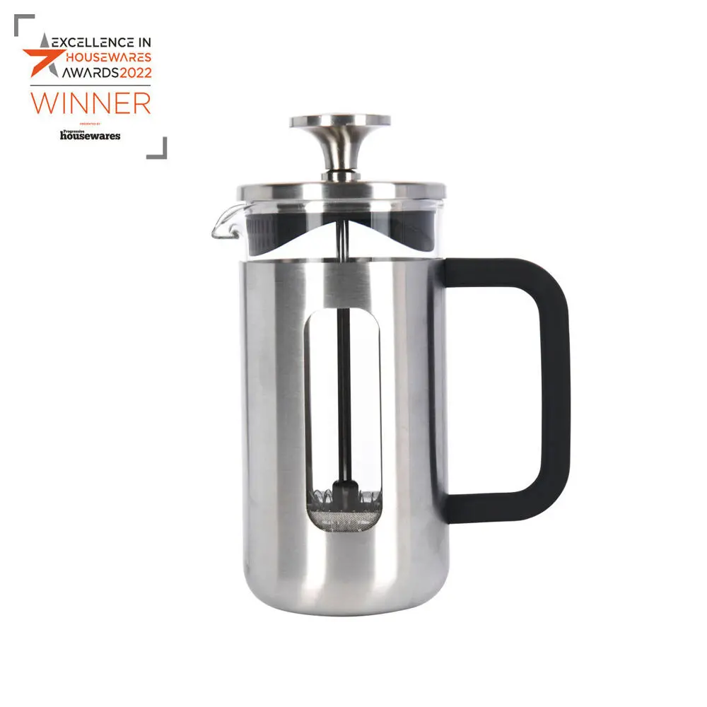 La Cafetiere Pisa 3-Cup 350Ml Brushed Ss/Glass French Press (Silver) 1
