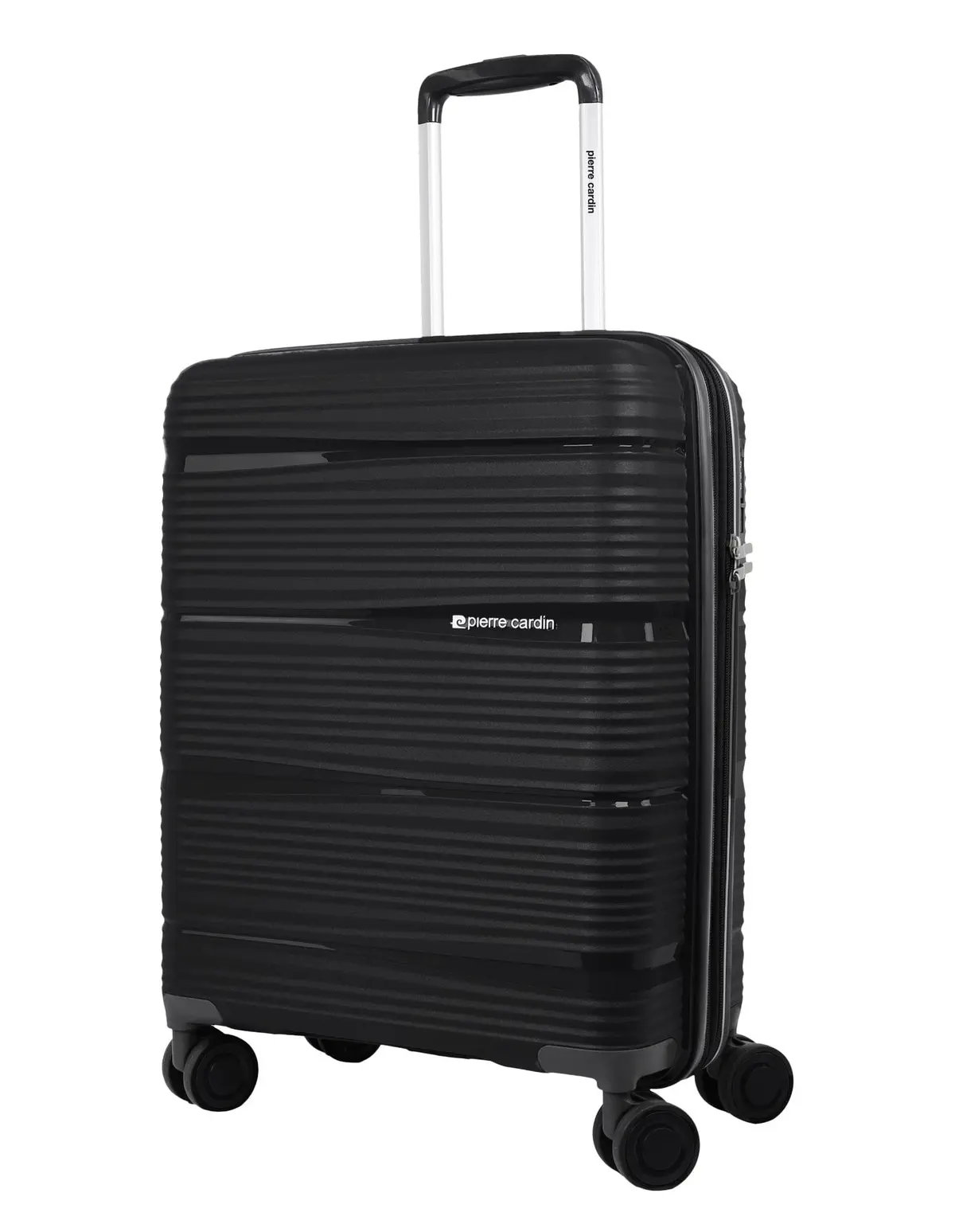 Pierre Cardin Normandy Cabin 55L Hard Shell Case Suitcase Travel Luggage Black 1