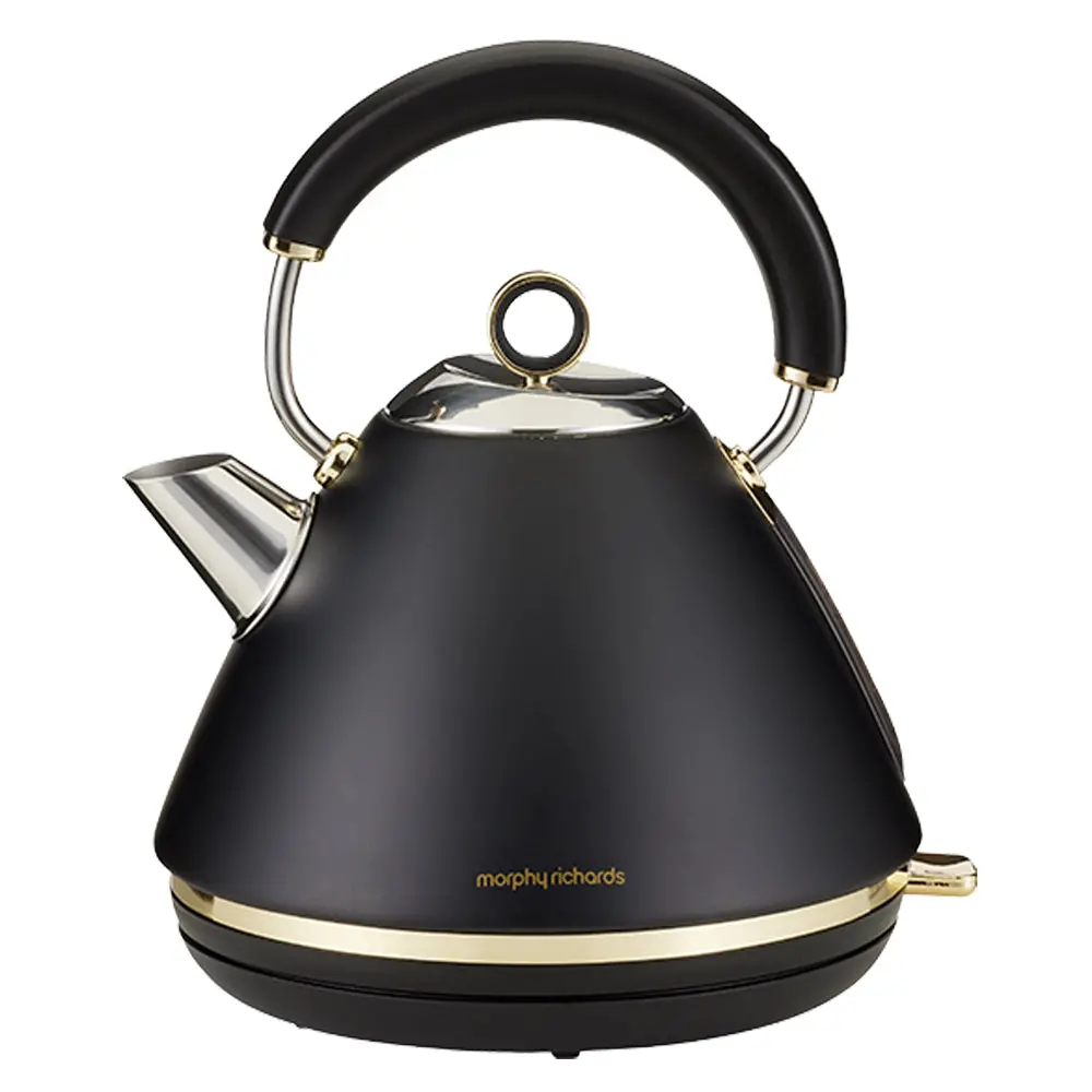 Morphy Richards Ascend 1.5L Electric Pyramid Kettle (Soft Gold/Black) 1