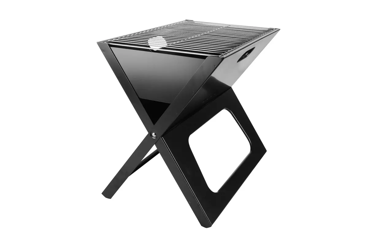 Wildtrak 49.5X40cm Ironside Folding Bbq Firepit With Carry Bag (Black) 1