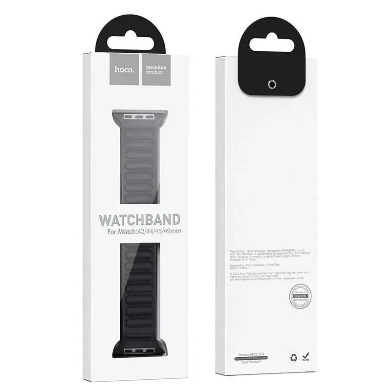 Hoco Magnetic Leather Apple Watch Band (Starlight) 2