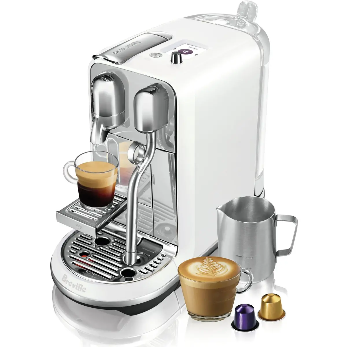 Breville Nespresso Creatista Plus Coffee Machine (Sea Salt White) 1
