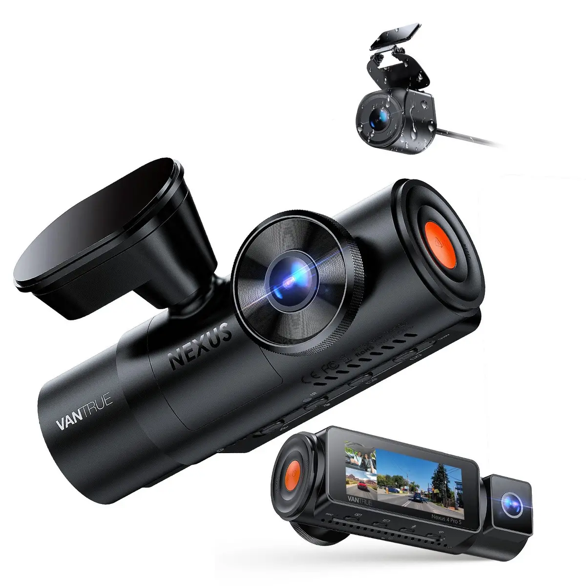 Vantrue N4 Pro S 3-Channel 4K Wifi Dash Cam 1