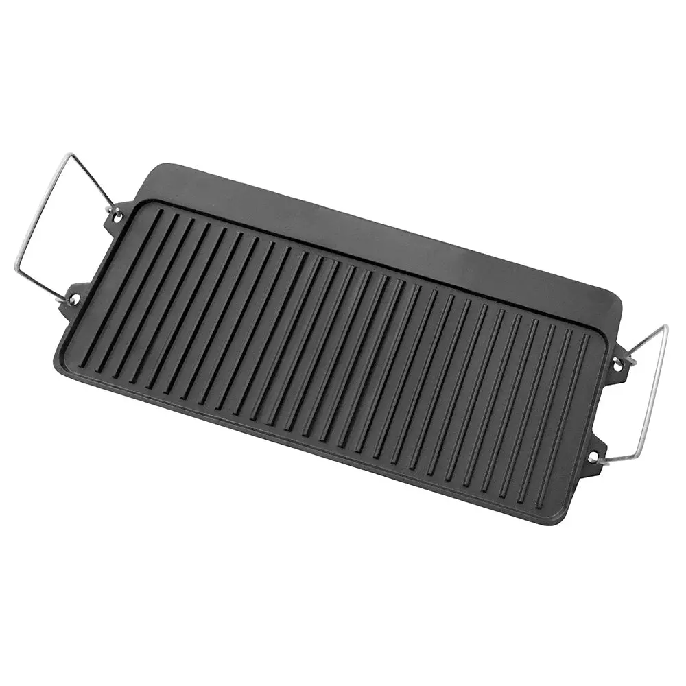 Wildtrak 52Cm Reversible Cast Iron Bbq Griddle (Black) 1