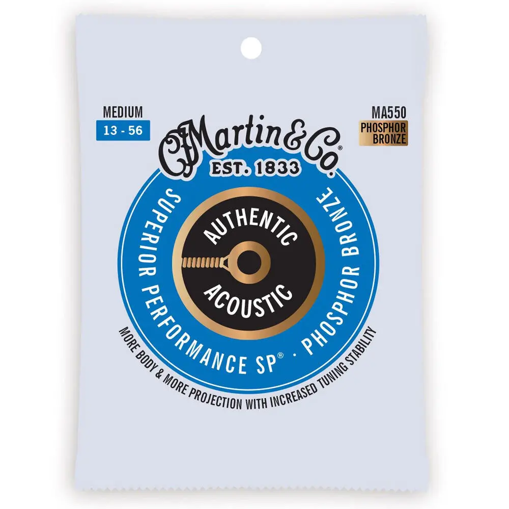 Martin Guitar Ma550 Authentic Acoustic Strings 92/8 Phosphor Bronze Medium 1