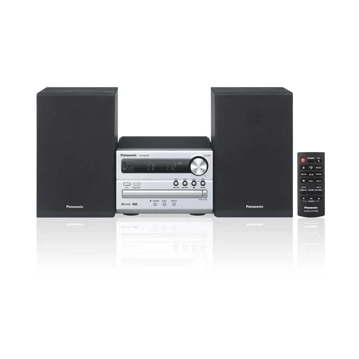 Panasonic Sc-Pm250gn Micro Cd Hi-Fi System (Silver) 1