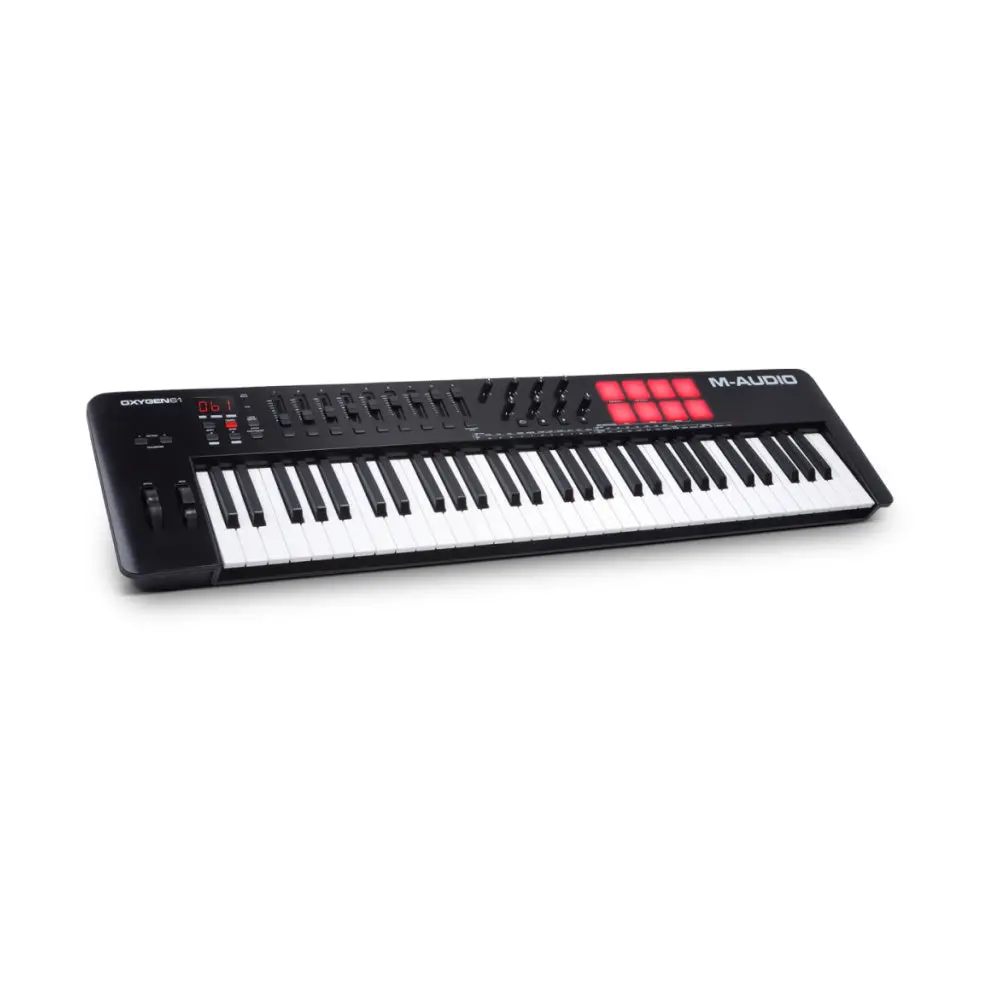 M-Audio Oxygen Mkv Usb-Midi Connected Keyboard Controller Pads/Pots/Fader 61 Key 1