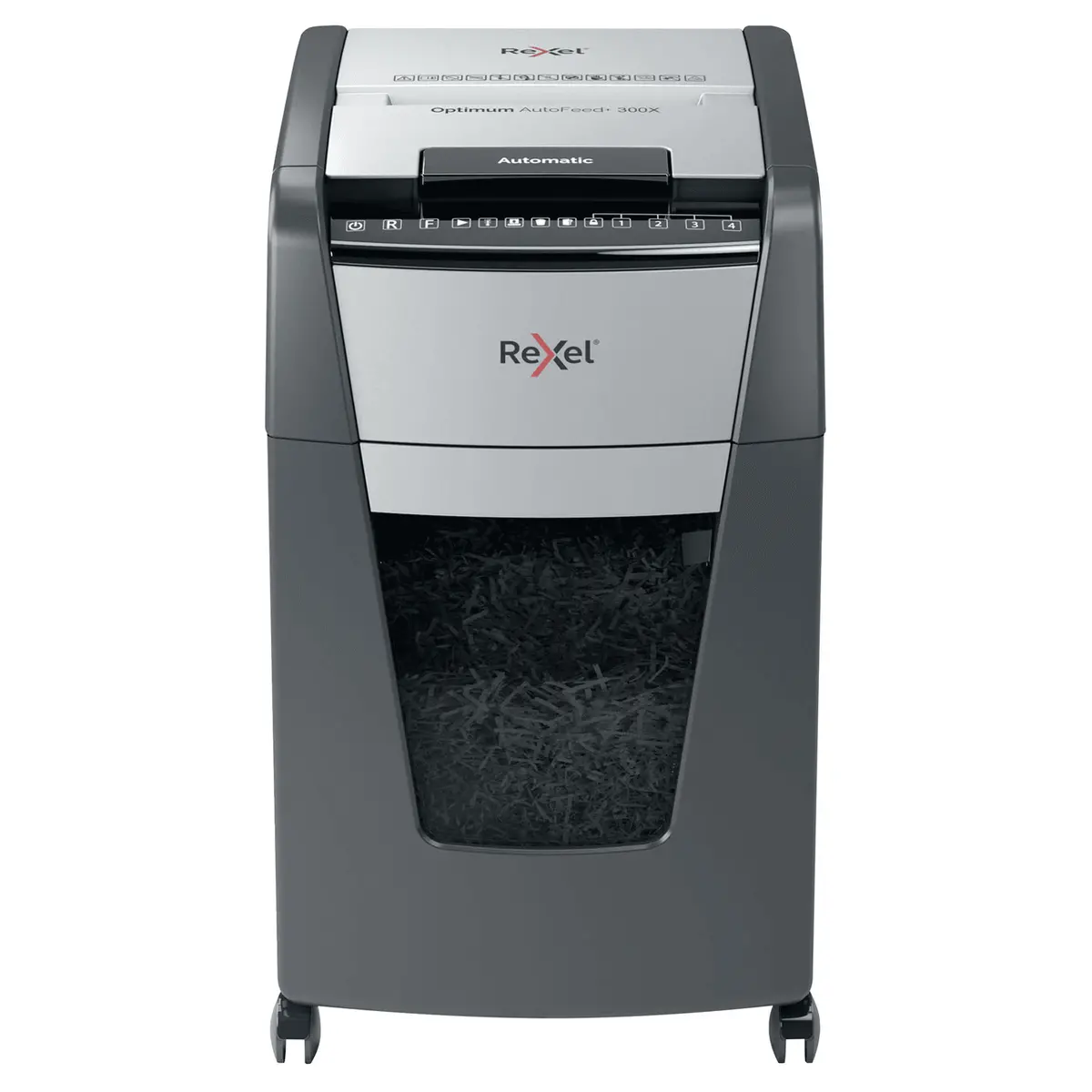 Rexel Optimum Autofeed+ 300X Cross Cut Shredder Paper 1