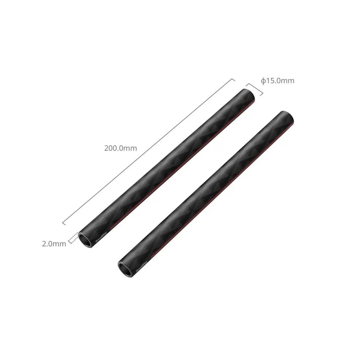 Smallrig 15Mm Carbon Fiber Rods (Pair, 8") 5211 2