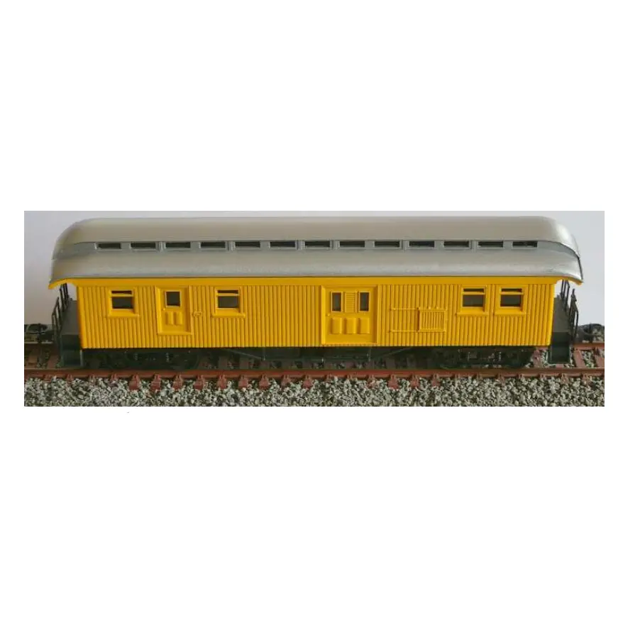 Frateschi Ho Wooden Clerestory Baggage Car Yellow 1