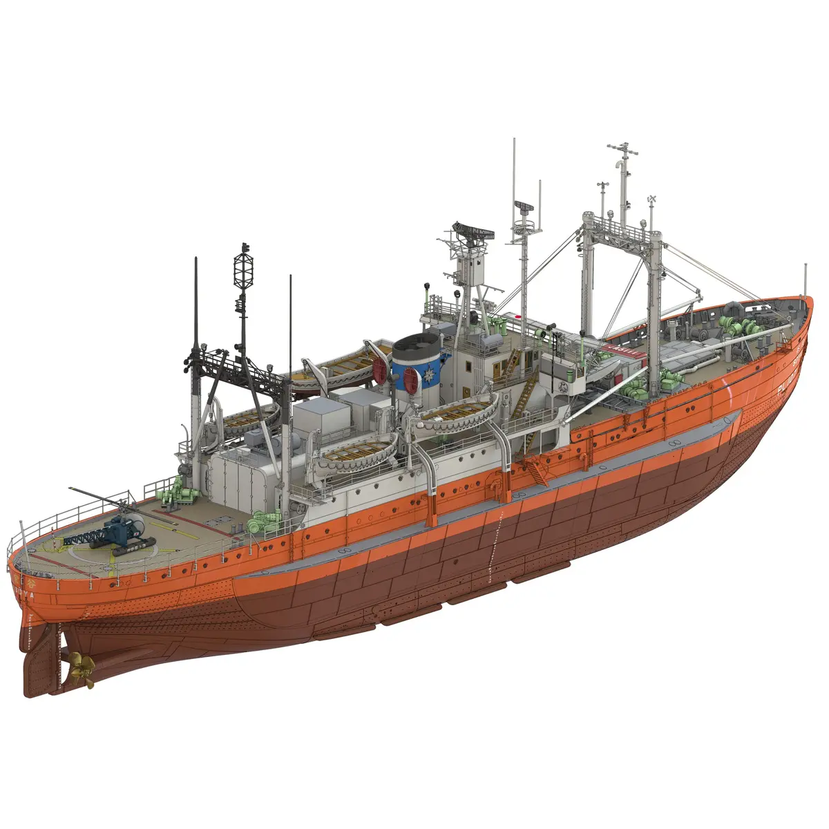 Hasegawa 1/250 Antarctica Observation Ship Soya ''Antarctica Observatin 2Nd Corps'' (Super Detail Kit) 1