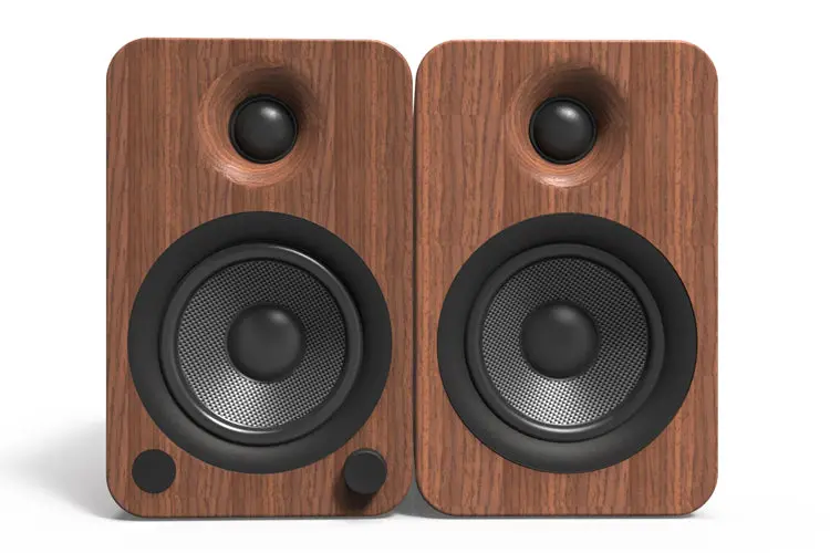 Kanto Yu4 140W Powered Speakers With Bluetooth And Phono Preamp (Walnut) 2