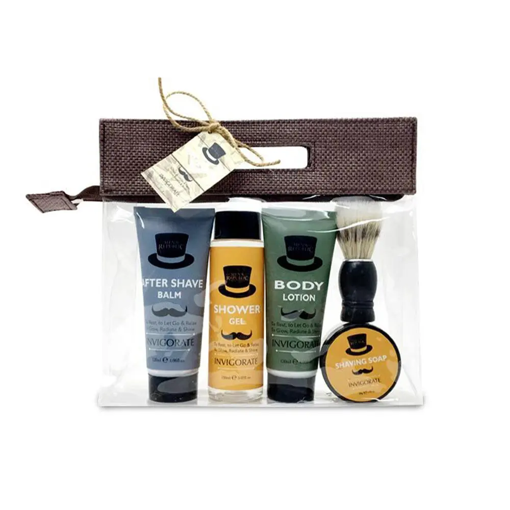 Men's Republic Shaving Facial Body Grooming Kit Cleansing Care Gift Box Set 1