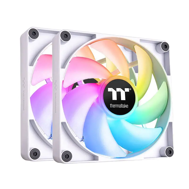 Thermaltake Cl-F153-Pl12sw-A 2 Pack Ct120 120Mm Argb Pwm Cooling Fan  (White) 1