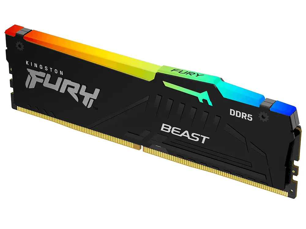 Kingston Fury Beast Ddr5 Rgb16gb (2 X 8Gb) 6000Mt/S C36 Desktop Ram (Black) 2