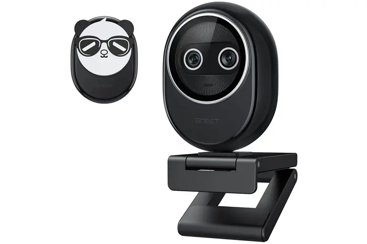 Emeet Piko+ Dual-Camera Ai-Powered 4K Webcam Black 1