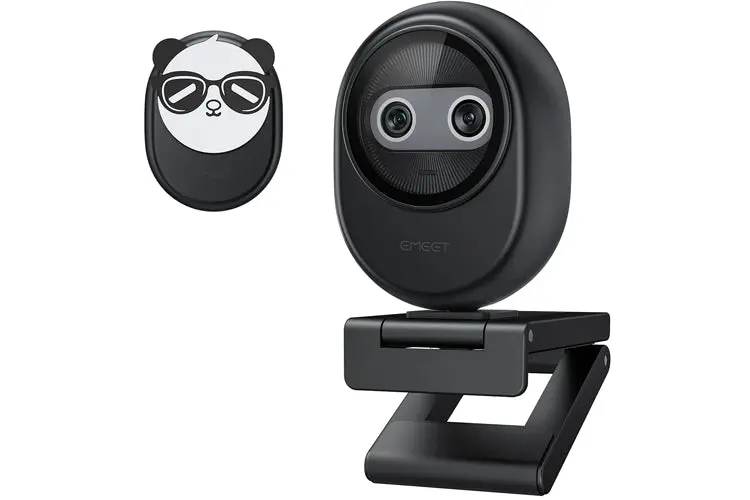 Emeet Piko Dual-Camera Ai-Powered 4K Webcam Black 1