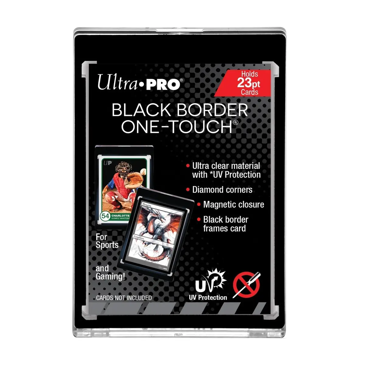 Ultra Pro: Up15747 23Pt Black Border Uv One-Touch Magnetic Holder 1