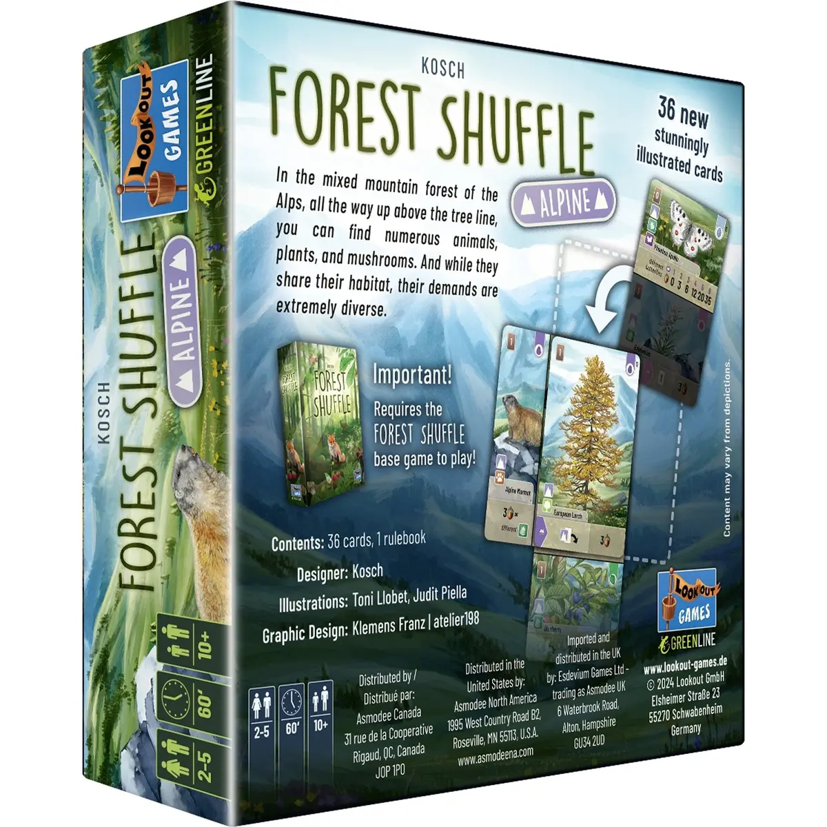 Asmodee Forest Shuffle Alpine Expansion Game 2