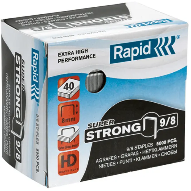 Rapid Super Strong Staples 9/8 Box 5000 1