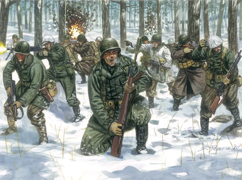 Italeri 1/72 Wwii Us Infantry Winter Uniform 2