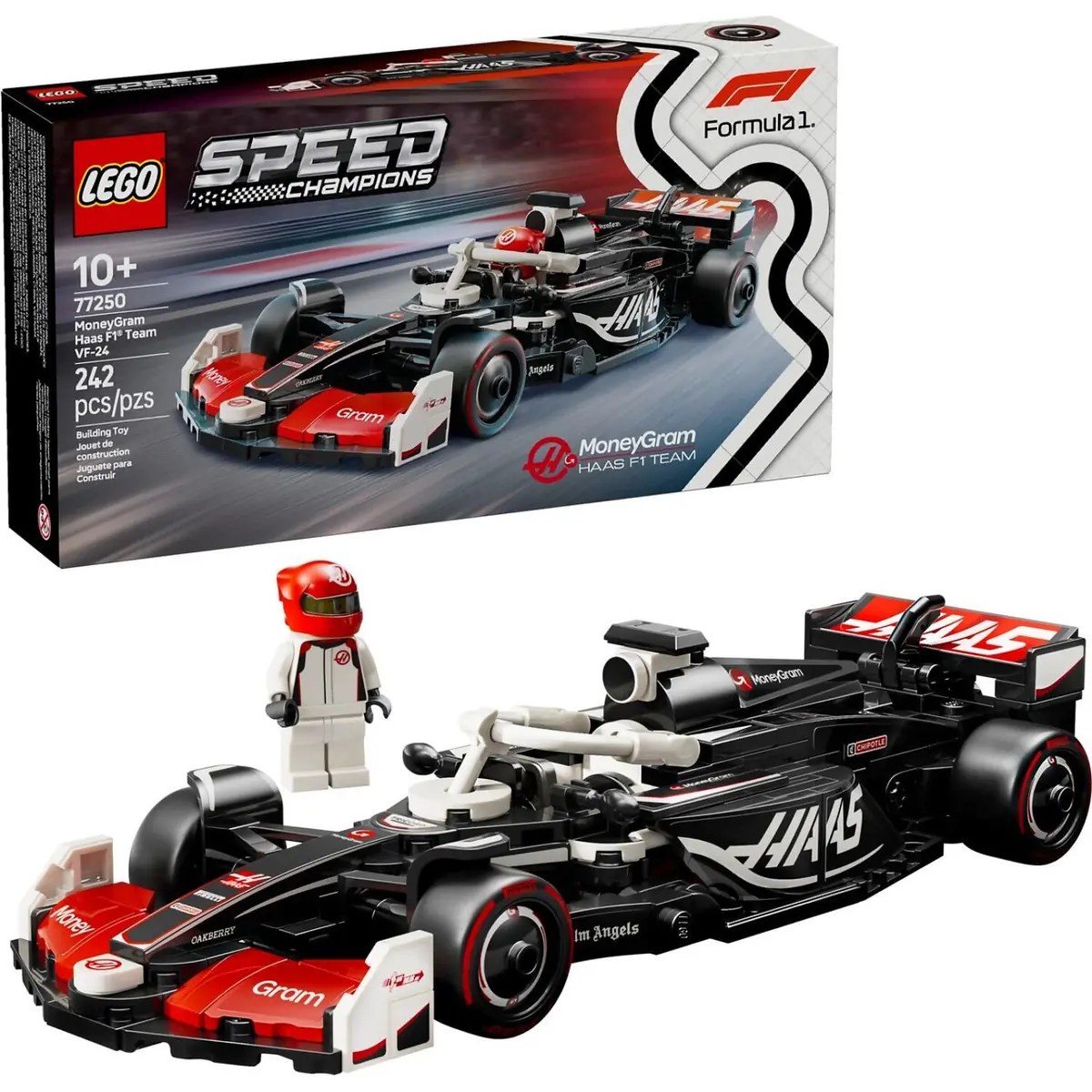 Lego 77250 Moneygram Haas F1® Team Vf-24 Race Car - Speed Champions 1