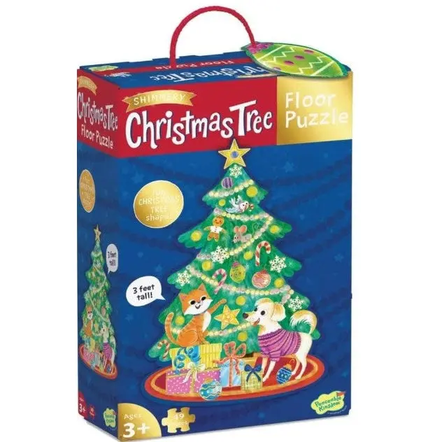 Peaceable Kingdom Floor Puzzle Christmas Tree 49 Pieces 1
