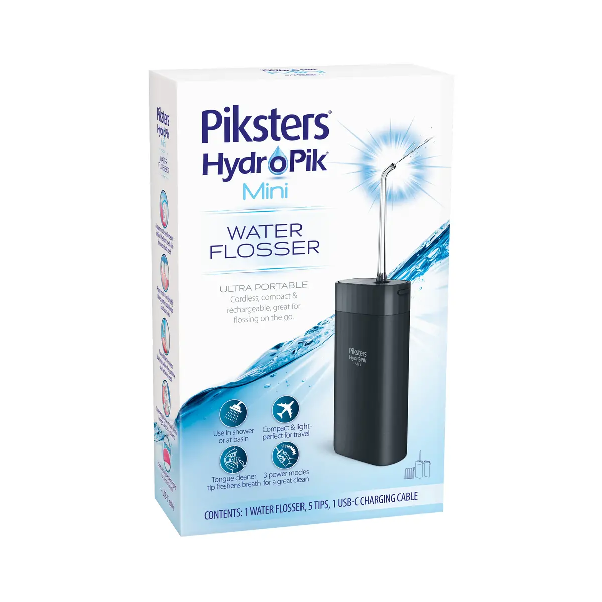 Piksters Hydropik Mini Water Flosser Black 1