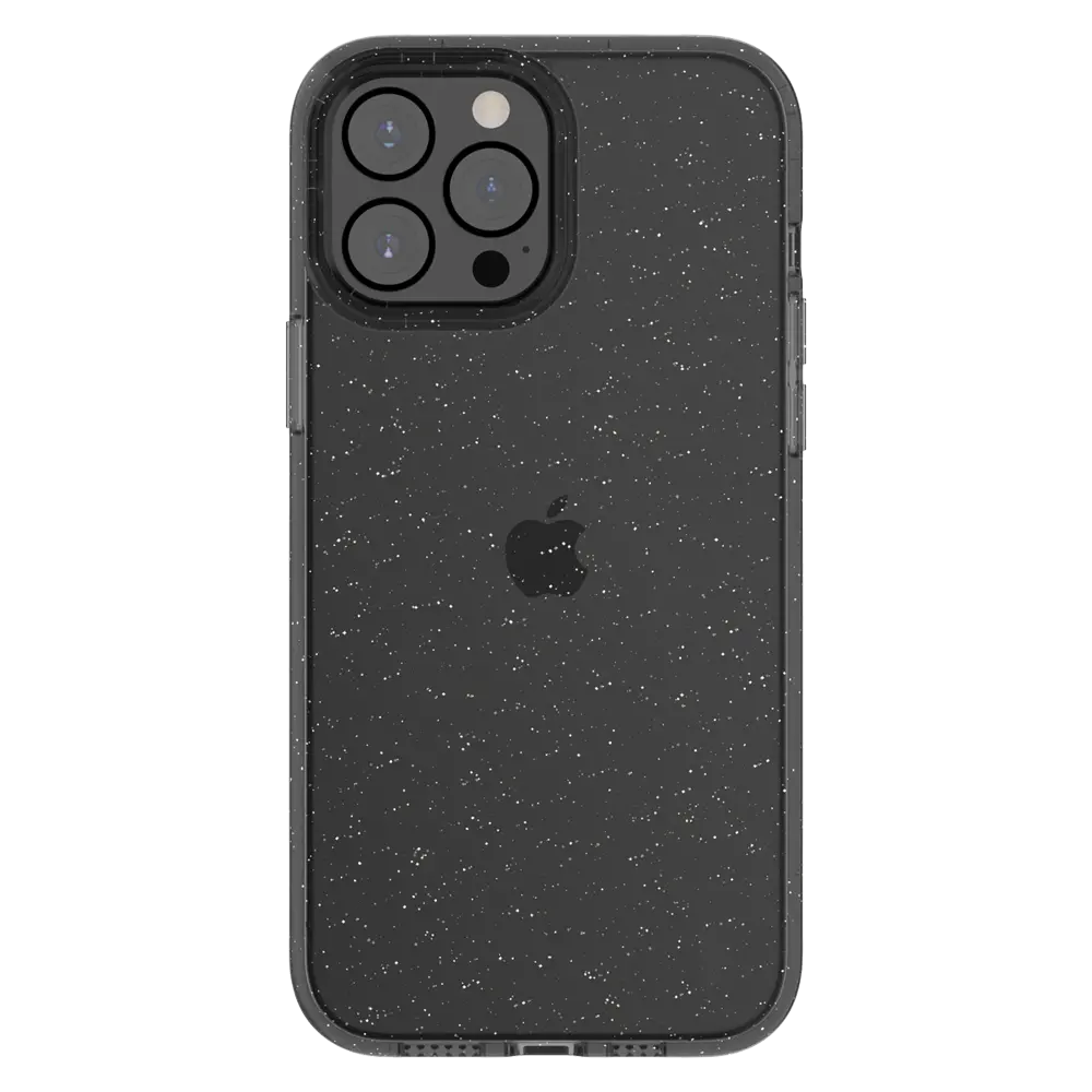 Ugly Rubber Iphone 13 Pro Vogue Glitter Infused Armor Case (Black) 1