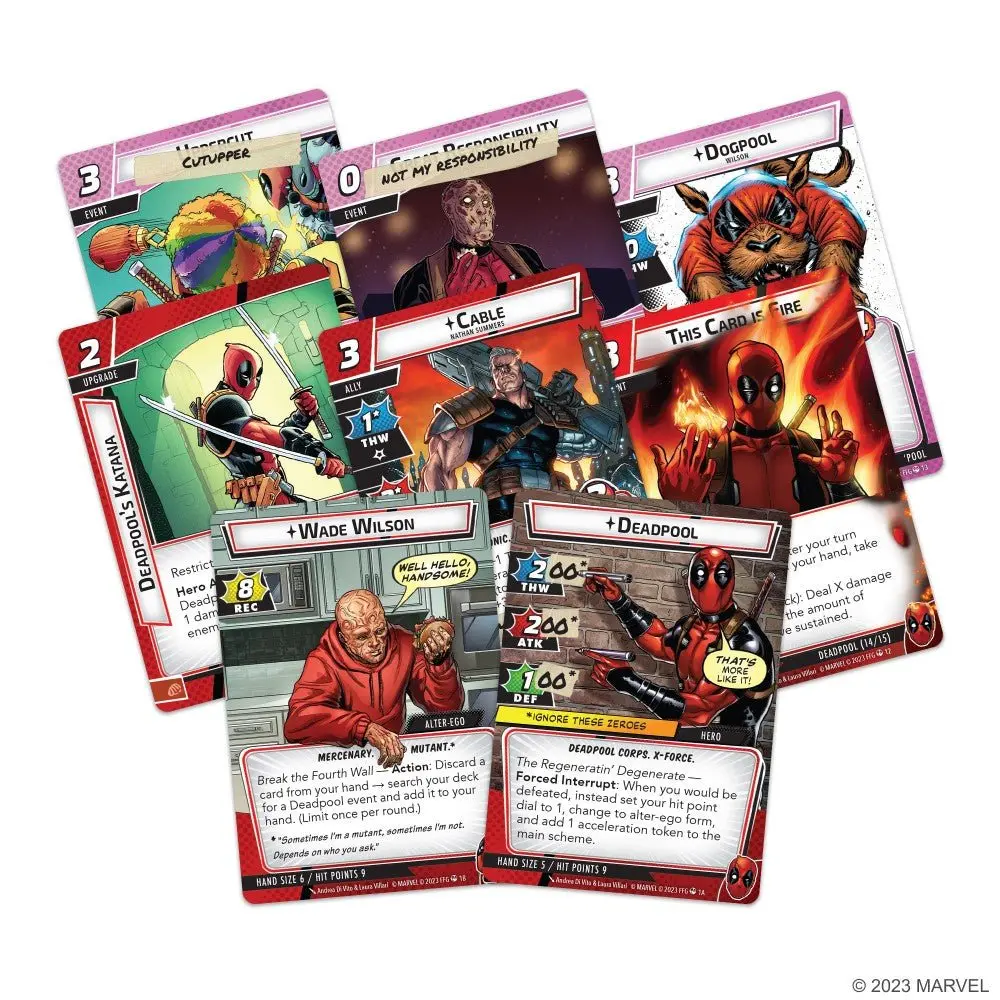 Fantasy Flight Games Marvel Champions: The Card Game Deadpool Expanded Hero Pack Board Game 2