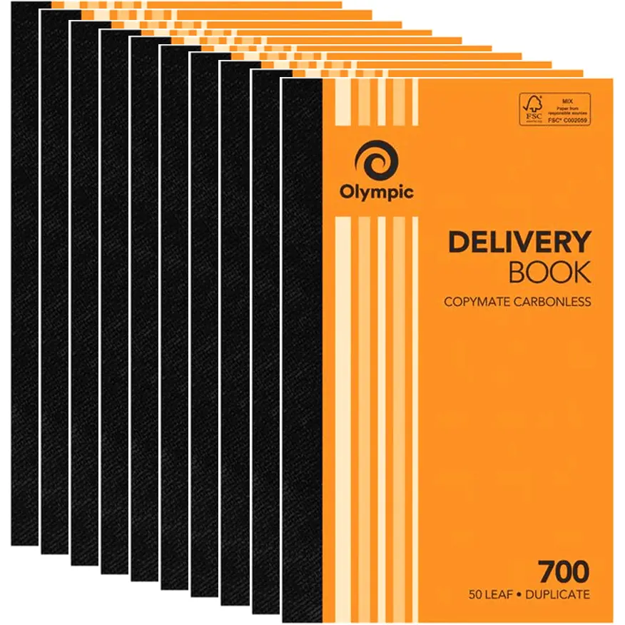 Olympic 10 Pack 700 Duplicate Delivery Book Carbonless 140869 Bulk 1