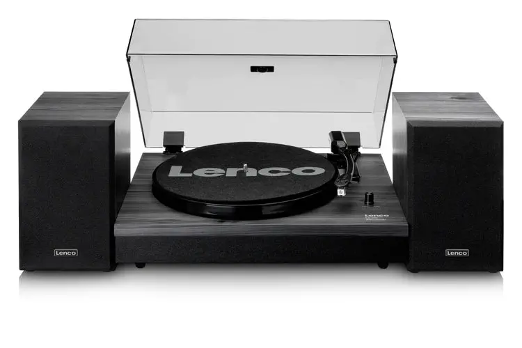 Lenco Ls-300 Turntable With Bluetooth Connectivity & 2 Speakers (Black) 1