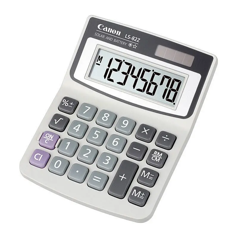 Canon Ls-82Zbl 8 Digit Dual Power Desktop Calculator 1